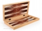 Mobile Preview: Luxus Backgammon Tavla Dama XXL Gesellschaftsspiele Nußbaum Optik